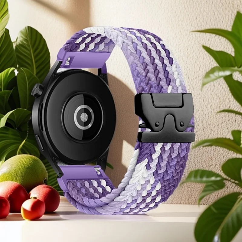 18/20/22mm Parachute Style Buckle Braided Loop for Garmin vivoactive 4/3/3s/Forerunner 255S/Samsung  Watch/Huawei Watch Band
