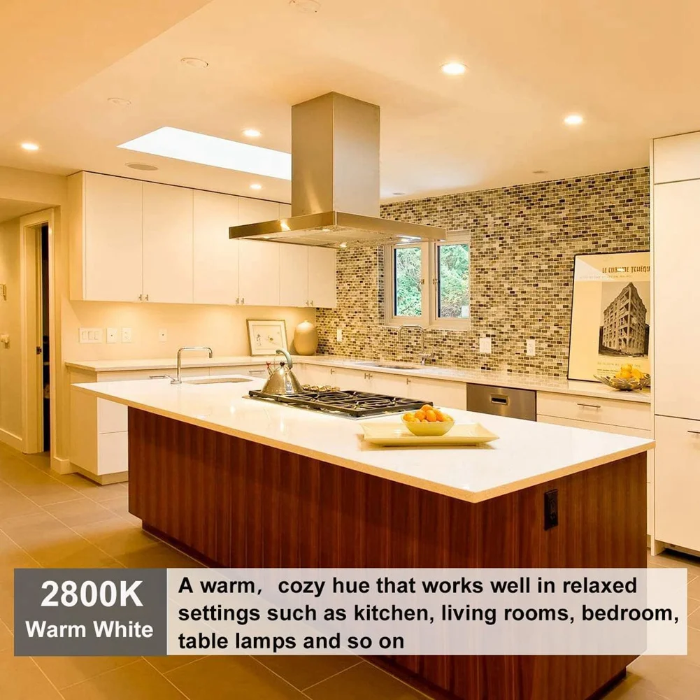 

B50C PAR20 Прожектор 39 Вт 120 В 480 люмен - 2 упаковки PAR20 Прожекторы 2800 К Теплый белый, PAR 20 с регулируемой яркостью и основанием E26, 2 шт.