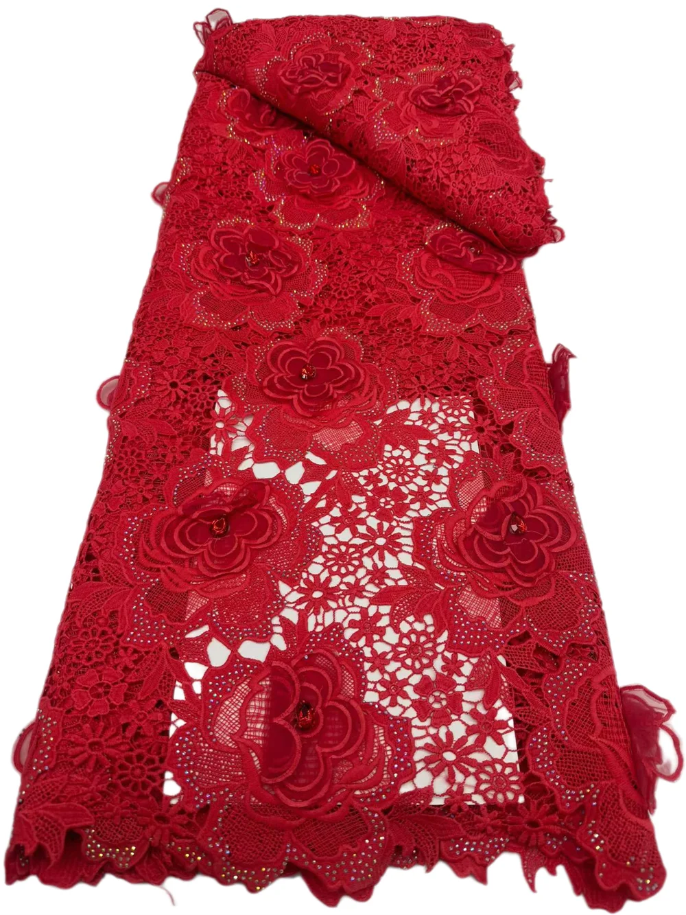 Embroidery Lace - Tela de encaje de guipur 3D