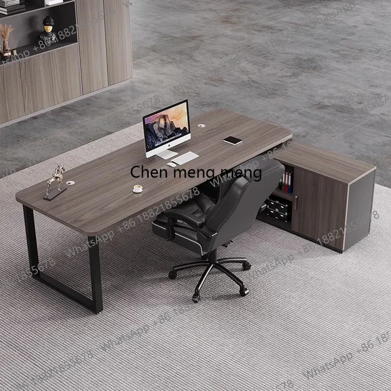 

Hot sales Aesthetic Nordic Office Desk Modern Cute Computer Gaming Adjustable Office Desk Wooden Escritorio Oficina Commercial F