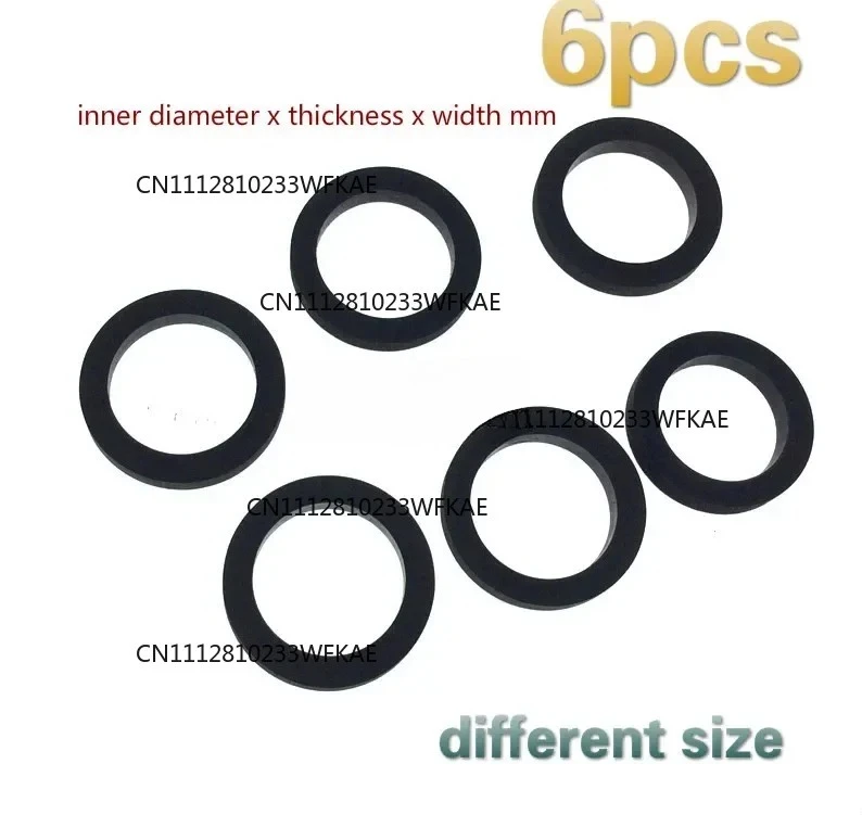 6pcs idle tire  wheel belt loop Idler rubber ring for cassette deck recorder tape stereo audio player Pinch Tire