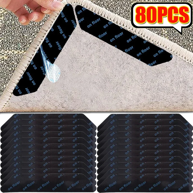 Self-adhesive Carpet Stickers Double-sided No Trace Tape Reusable Washable Carpet Fixed Sticker Home Floor Rug Mat Patch Tools