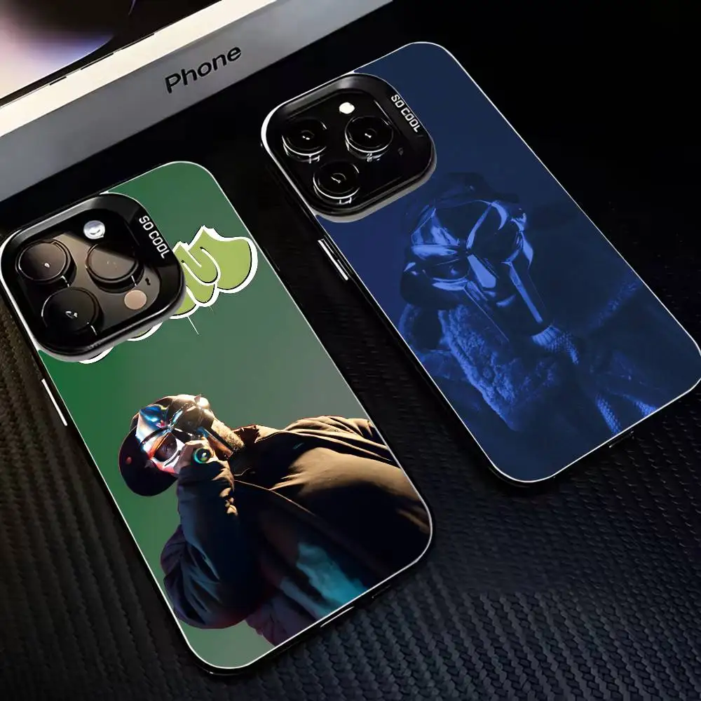 

Rapper M-MF D-DOOM Phone Case For iPhone 16,15,14,13,12,11,Mini,Pro,MAX Black Matte Shockproof Cover