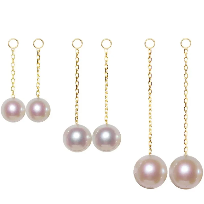 

DIY Accessories natural round freshwater Pearl For earrings Fine Jewelry Bracelet Party Wedding Gift For Women Wholesale