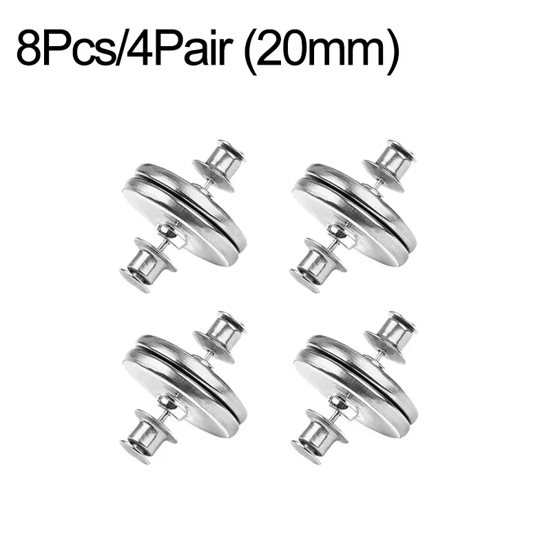 4/8Pairs Gordijn Magnetische Knop Afneembare Gordijn Fix Fastener Clip Voorkomen Licht Aanpassing Venster Scherm Sluiten Magneet Gesp