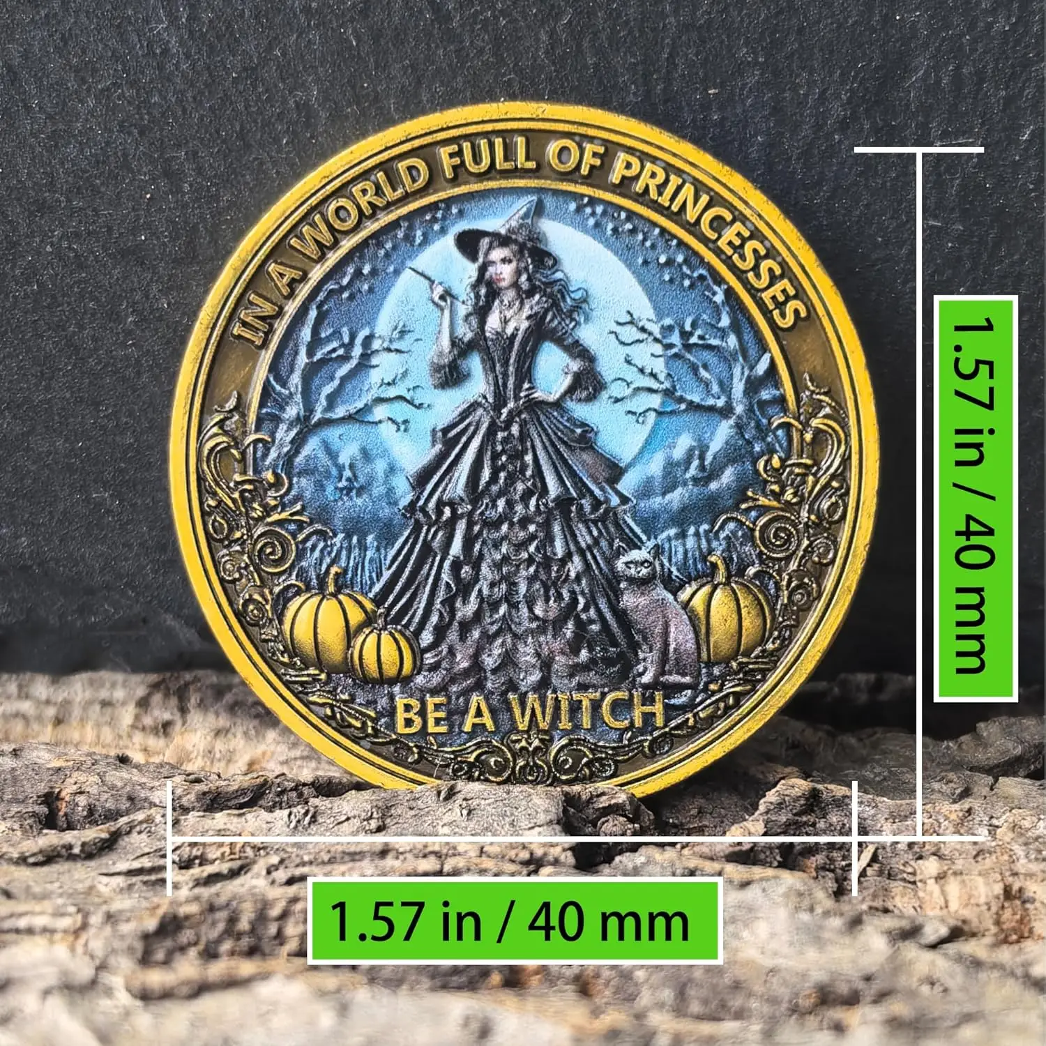 عملة الساحرة - رقاقة ملهمة مع اقتباس الشجاعة والانتعاش، هدية فريدة من نوعها للثقة والقوة والتخصيص الذاتي #5