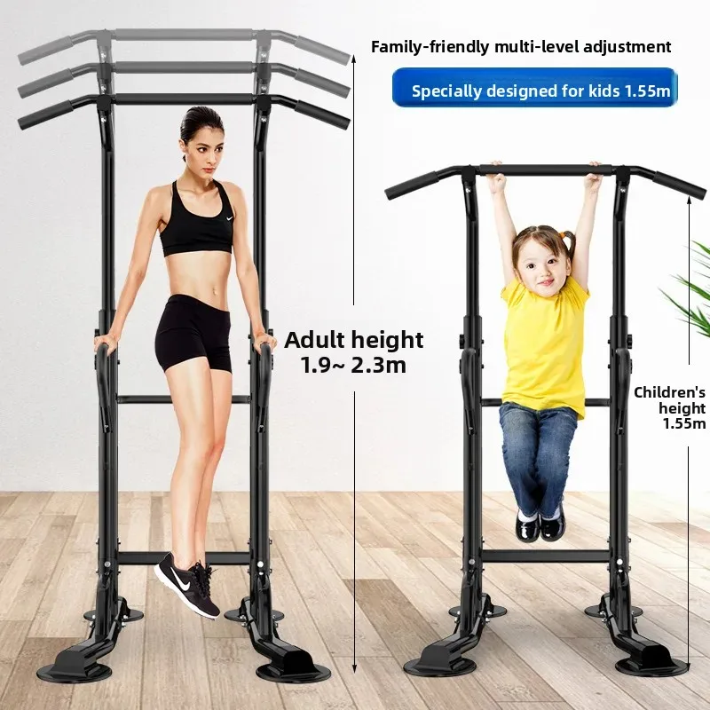 Floor‑Standing Home Indoor Pull‑Up Horizontal Bar, Adult Single Parallel Bar for Upper‑Body Strength Gym Fitness Workout Tool