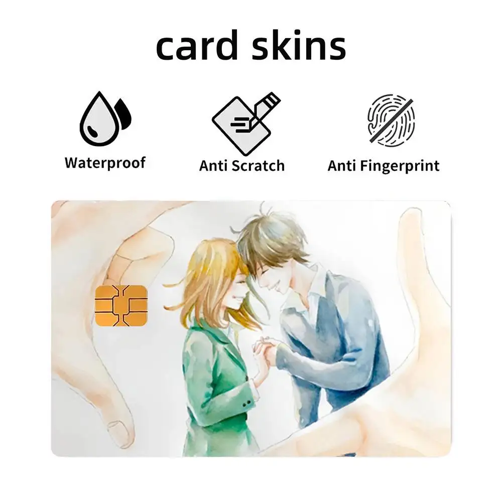 Cartoon Anime A-Ao Haru Ride Manga Credit Card Stickers Skin For Bank Bus Metro 4PCS Cover Film Gift