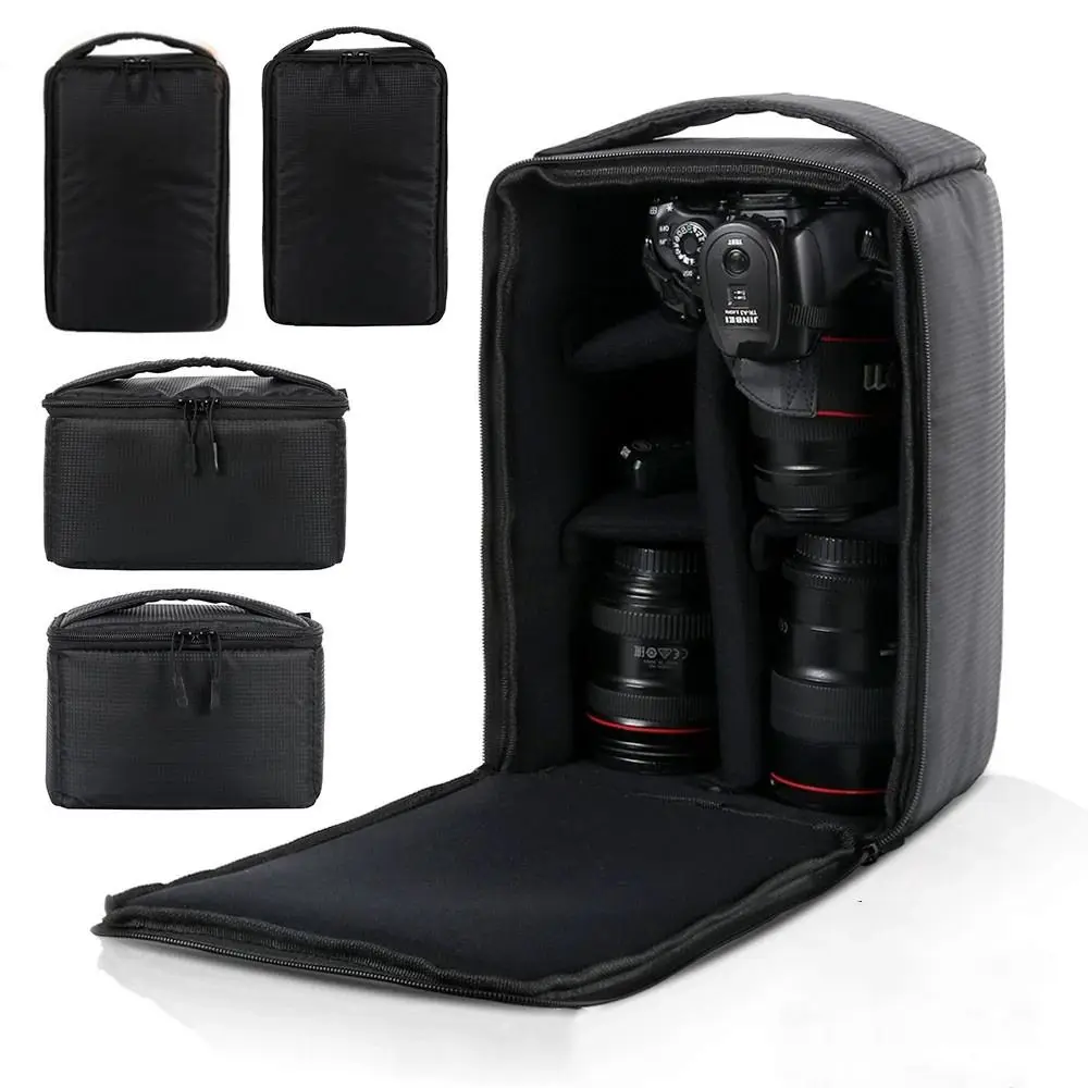 Waterproof DSLR Camera Inserts Bag Portable Inner Partition Padded Protector Bag Super Thick Drop-Proof Liner Inserts Handbag