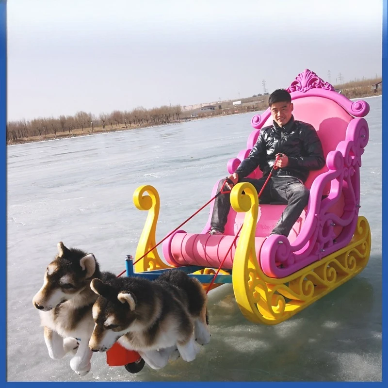Electric, simulation, husky, luxury, princess, dog pull, sled