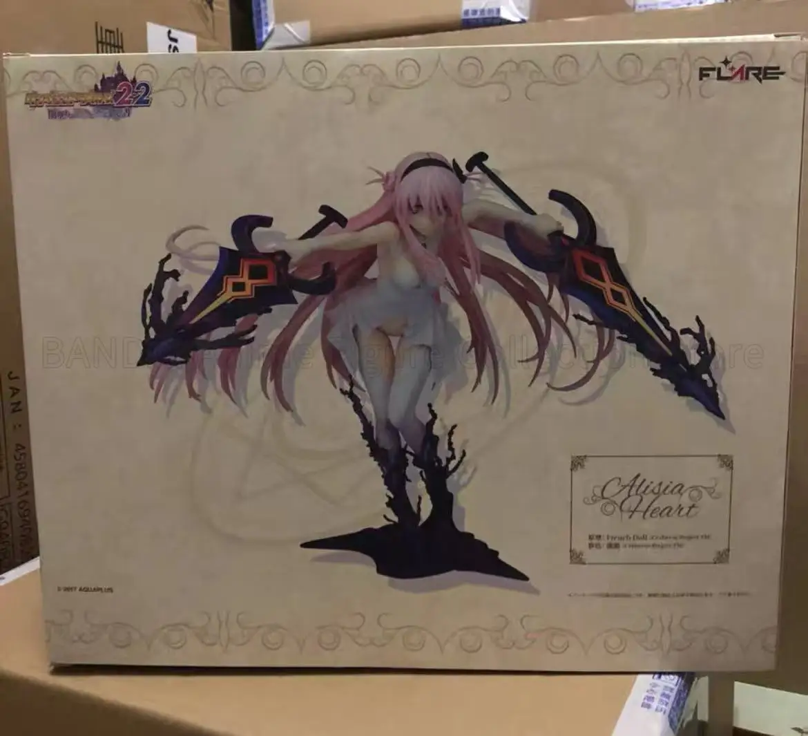 Original FLARE Dungeon Travelers 2-2 The Dark Maiden and The Book of Beginnings Alicia Heart Darkness Ver. Model Ornaments