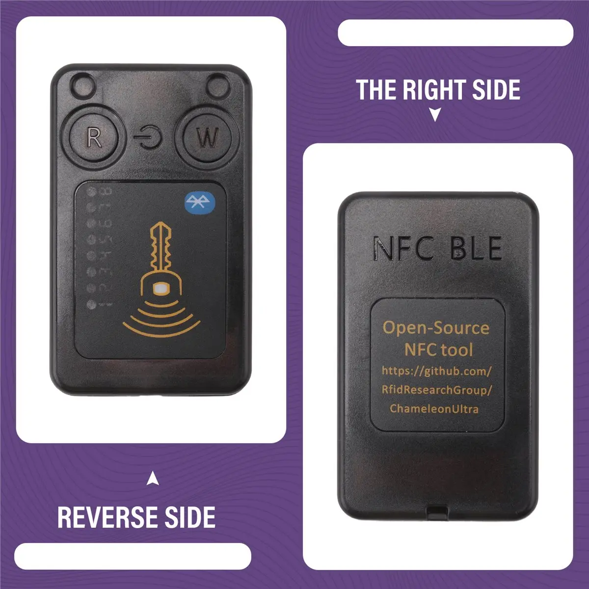 DT572 Effortless-RFID ChameleonU Smart Chip Reader ISO14443 Key Detection EM125KHZ IC 13.56Mhz Badge Decode RFID Emulator