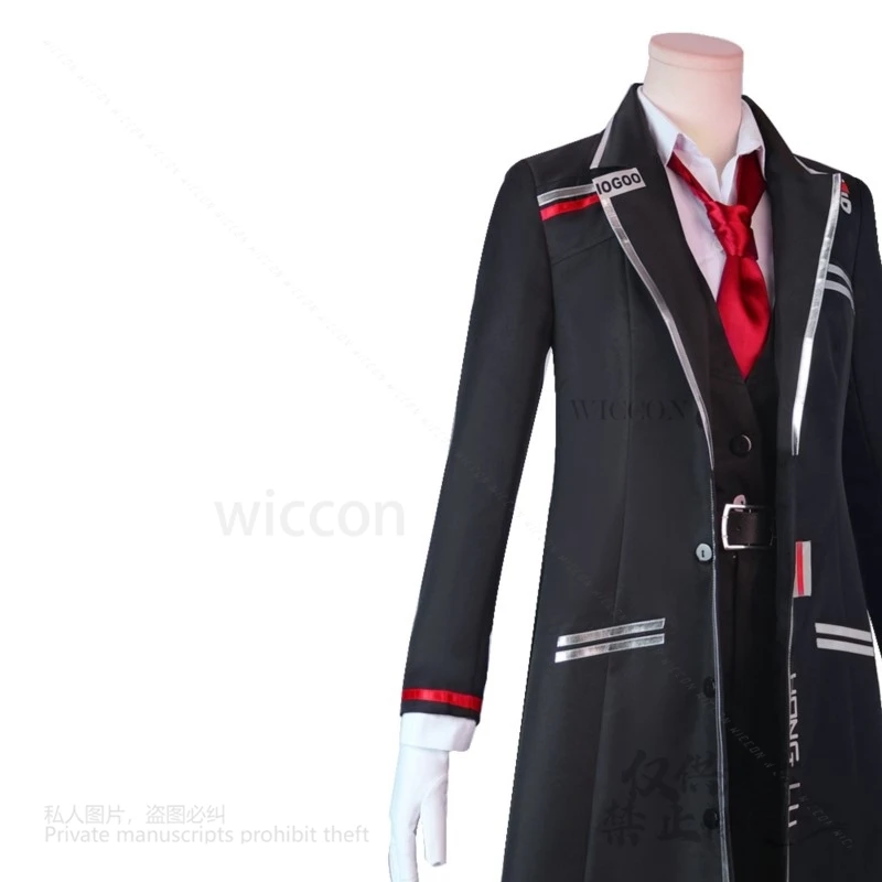 Аниме-игра Limbus Company Hong Lu, карнавальный костюм, черный плащ, модная форма, парики для ролевых игр, Хэллоуин, карнавал, Рождественский реквизит
