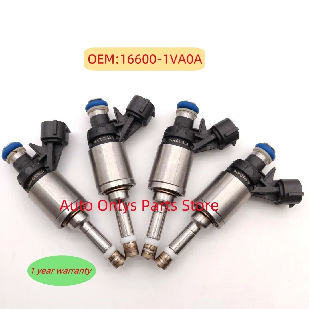 4pcs 166001VA0A High quality Fuel Injectors nozzle 16600-1VA0A Fits Nissan- Rogue Sport MR20DD 4 Cyl 2.0L 0261500090