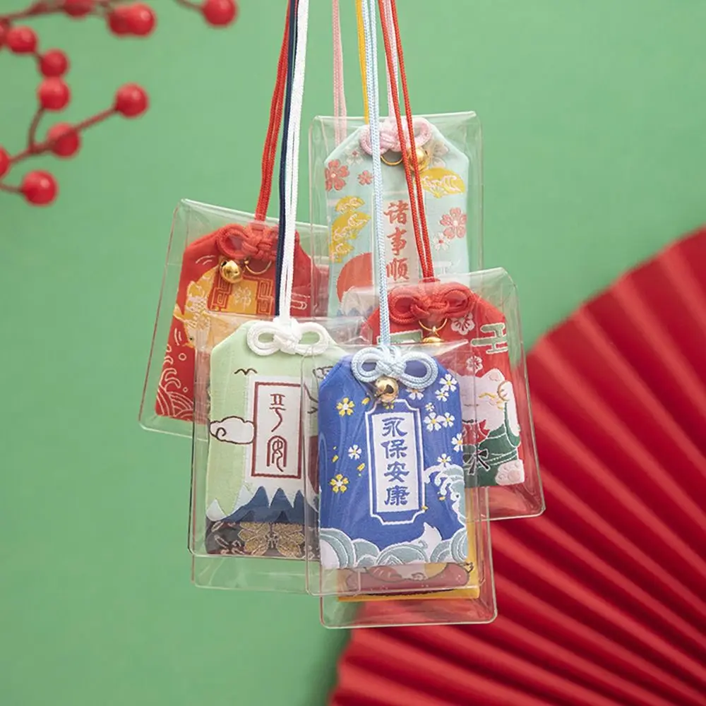 Omamori-Colgante de oración japonesa, llavero de seguridad para la salud, bolsa de riqueza, protector, regalo para pareja, 1 unidad