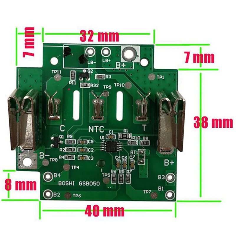 HOT SALE 2X For  18V BAT610 BAT609 BAT618 Lithium Ion Battery Box Charging Protection Circuit Board PCB