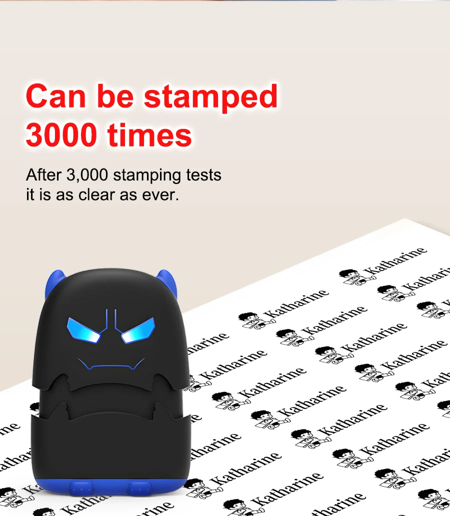 Benutzerdefiniertes Cartoon-Baby-Namenstempel-Set – wiederverwendbar für Baumwoll-/Modal-Kleidung und Schultaschen, ungiftige, wasserfeste Tintenversiegelung – Detail 7