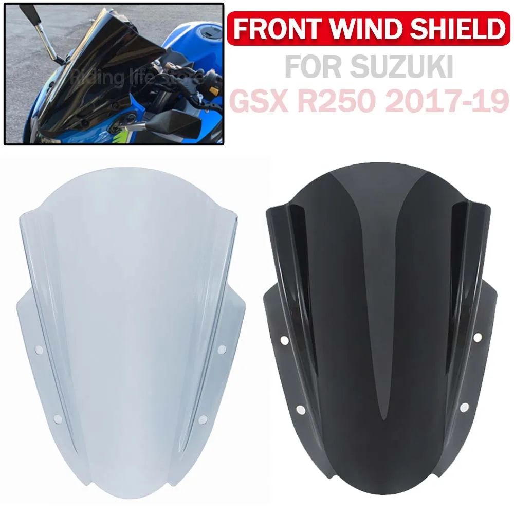 

Motorcycle Windshield Windscreen Deflector For Suzuki GSX R250 GSXR250 GSXR 250 GSX250R GSX 250R 2016-2025 Front Wind Shield