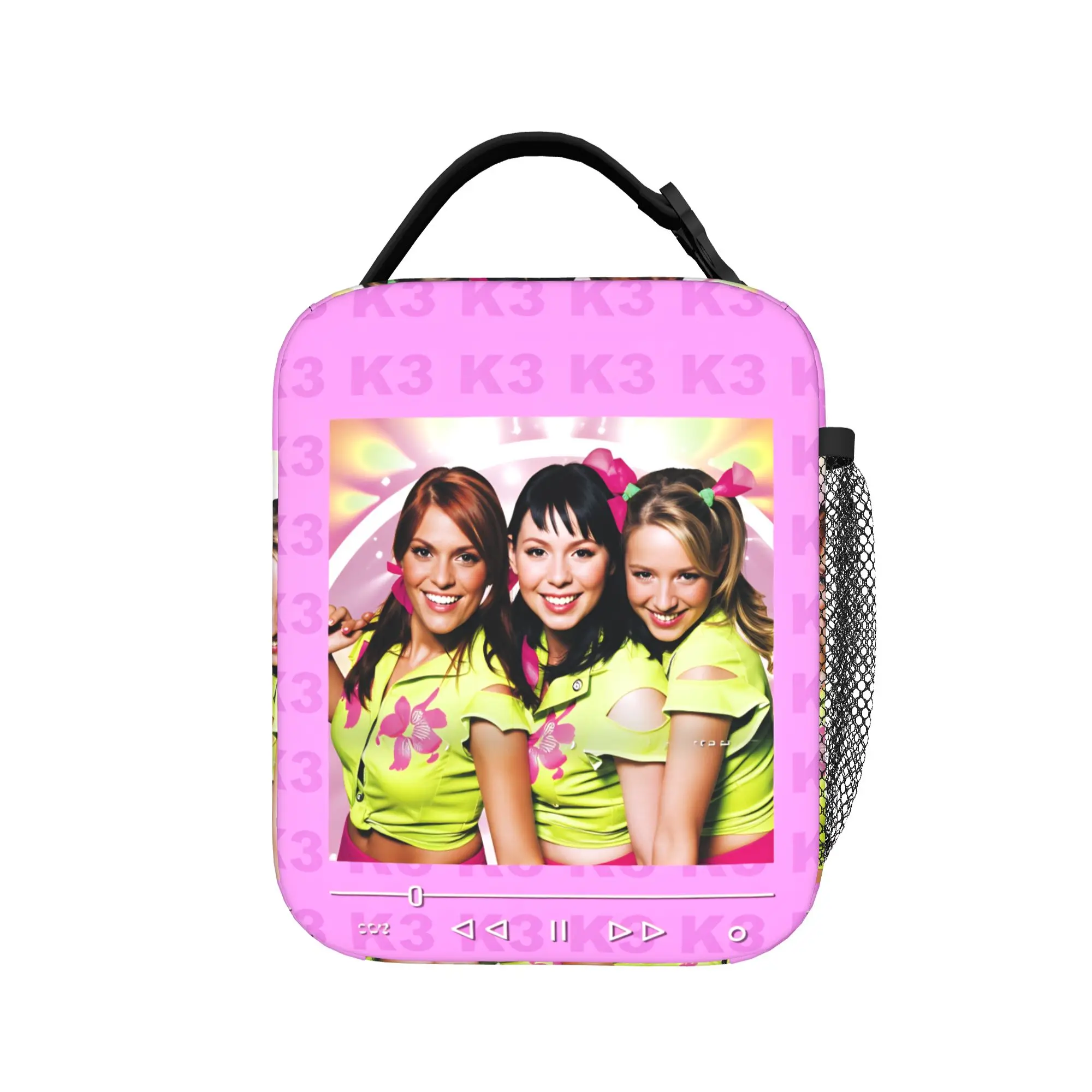

K3 Studio 100 Lunch Bag Cute Lunch Box Travel Portable Thermal Tote Handbags For Child Oxford Graphic Design Cooler Bag