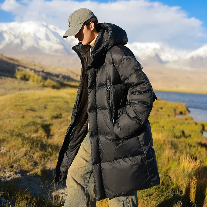 새로운 겨울 패션 따뜻한 중성 재킷 고품질 방풍 통기성 캠핑 하이킹 방한 다운 재킷