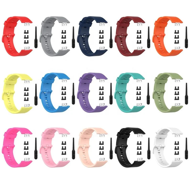 

New Sport Soft Silicone Smart Watch Strap For Huawei Watch Fit Replacement Bracelet Wristband