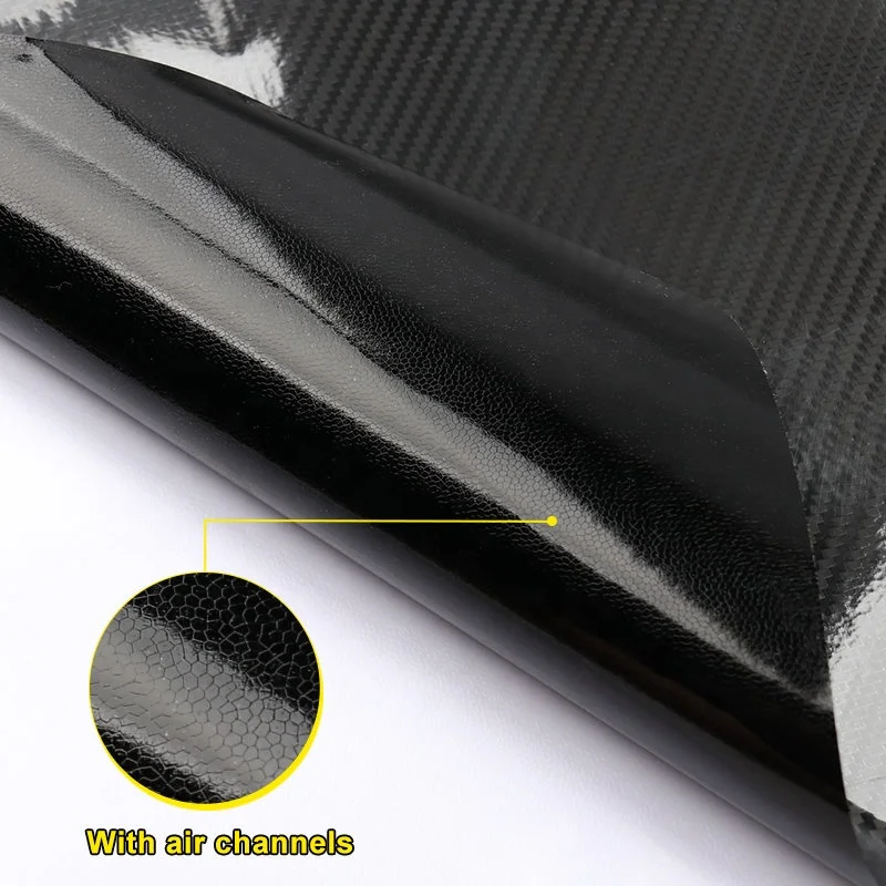Carbins 2019 مصنع بالجملة 6D فيلم ألياف الكربون ألياف الكربون الفينيل التفاف ألياف الكربون الفينيل سيارة التفاف #4