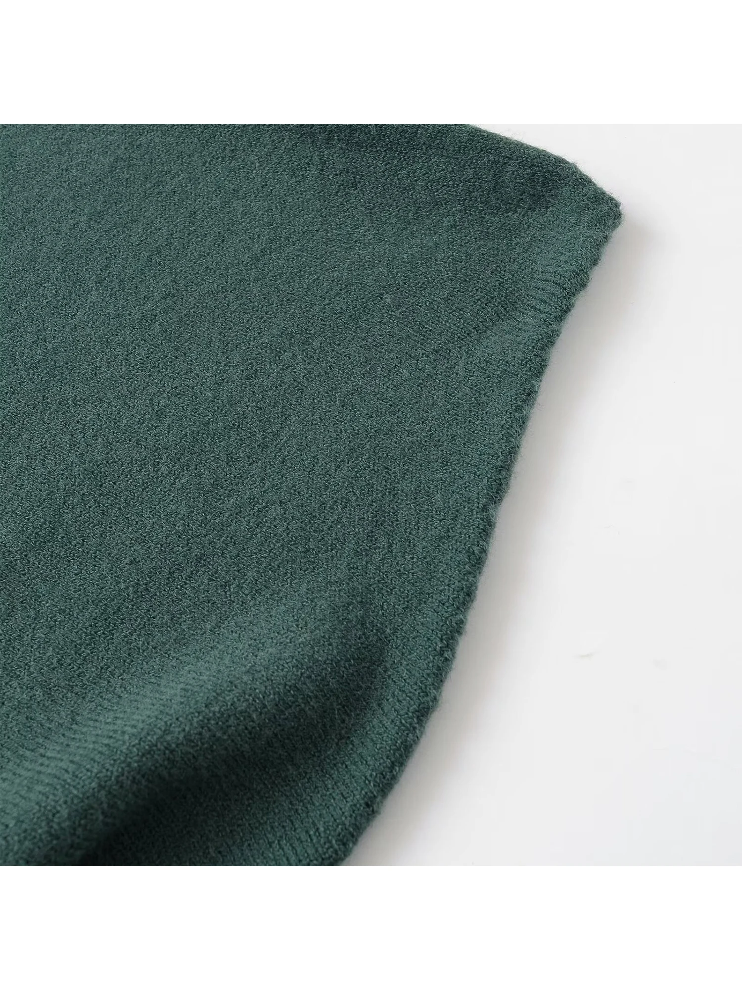 المرأة الأخضر البلوز سترة Vintage البلوز متماسكة طويلة الأكمام قبالة الكتف سترة الكشمير المعنقة الخريف الشتاء 2000s الملابس 2025