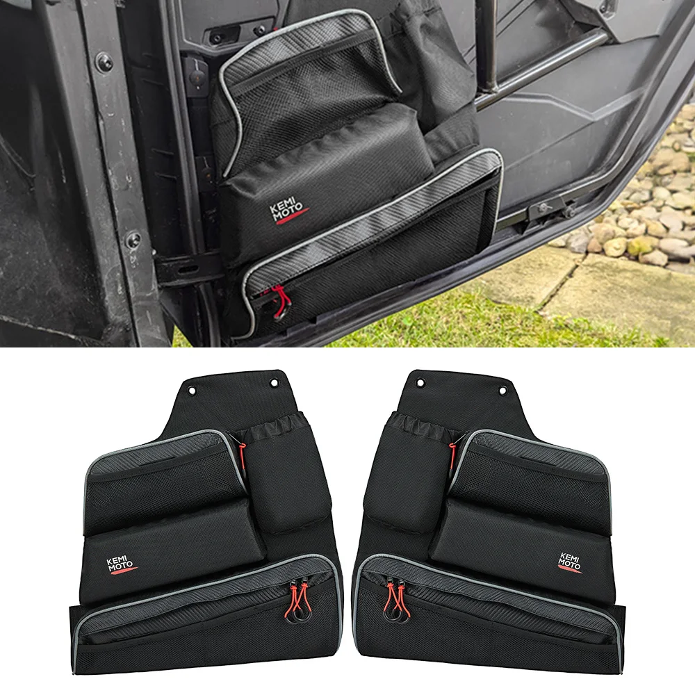

Half Door Storage Bags with Knee Pad UTV For Can-Am Maverick Trail 1000/1000 DPS 2018-2019 715003635 1680D Oxford Cloth Black