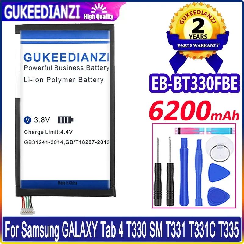 

GUKEEDIANZI Battery 6200mAh EB-BT330FBE for Samsung Galaxy Tab 4 8.0 T330 T331 T335 T331C T337 SM-T335 SM-T330 SM-T331 EB-BT330