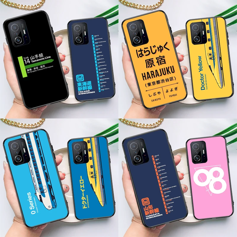 Bullet Train Series Shinkansen Case For POCO F5 X5 X3 Pro X4 F4 GT F3 M5s C40 Cover For Xiaomi 13 12 Lite 11T 12T Pro 12X