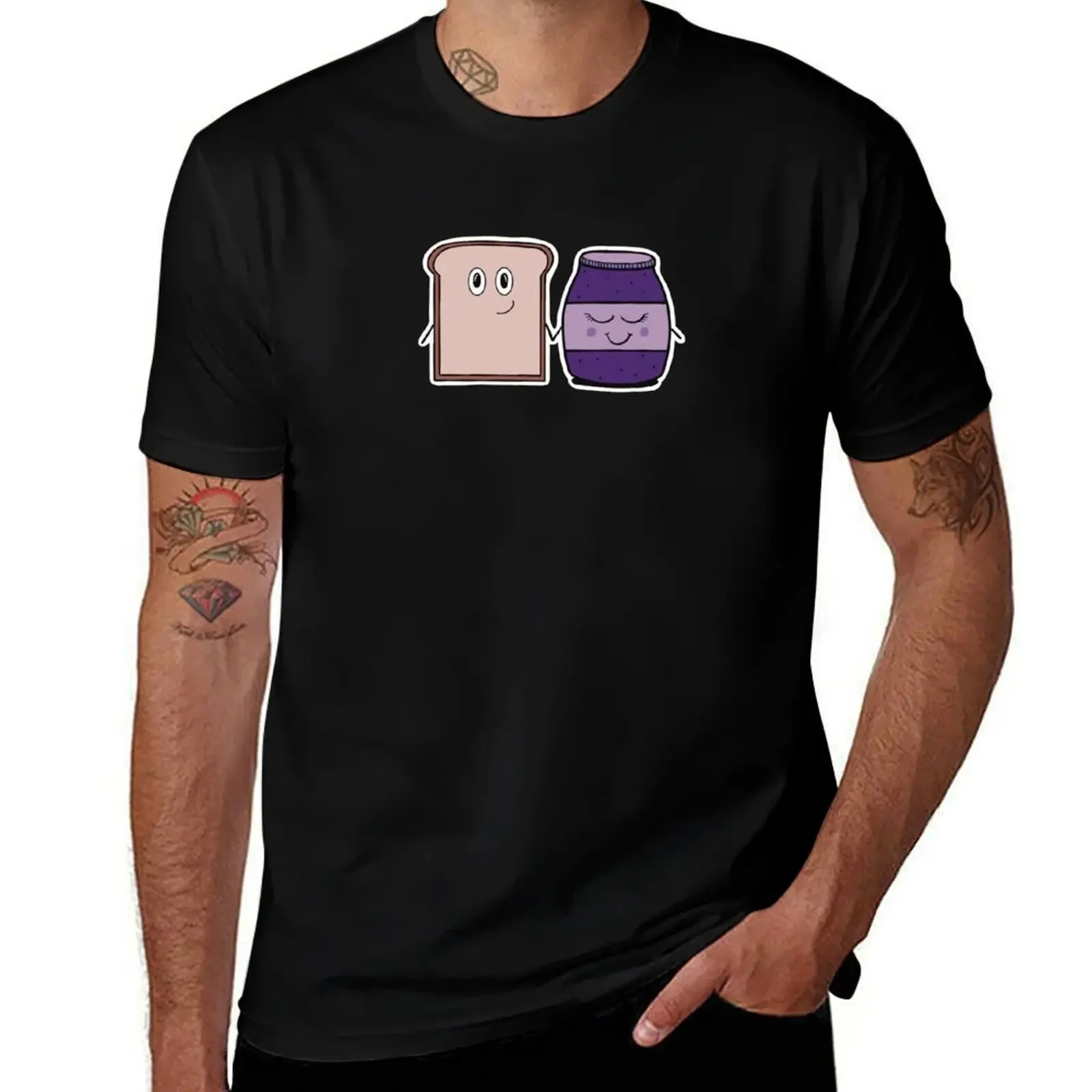 

Toast and grape jelly T-Shirt Man t-shirt kawaii clothes vintage t shirts essential t shirt shirts graphic tee men