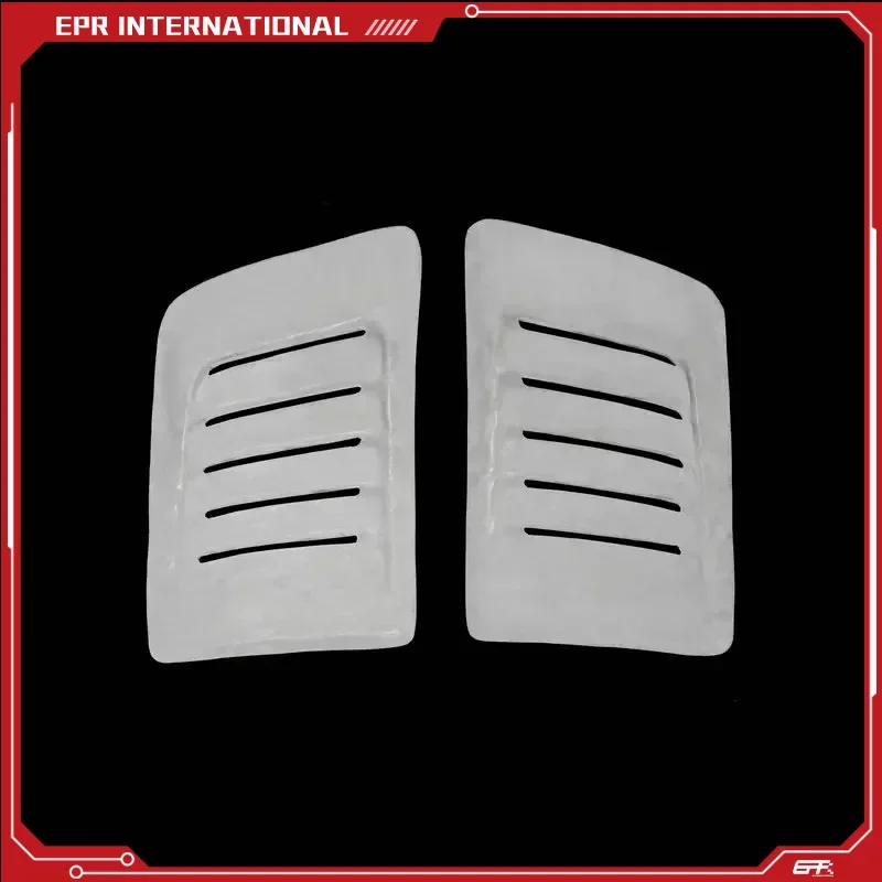 EPR Smade Style Fiebrglass Hood Vent Pair FRP Fiber Glass Bonnet Cover Air Intake Duct Set For EK EP EG FN FD FK MX5 NA NB NC ND