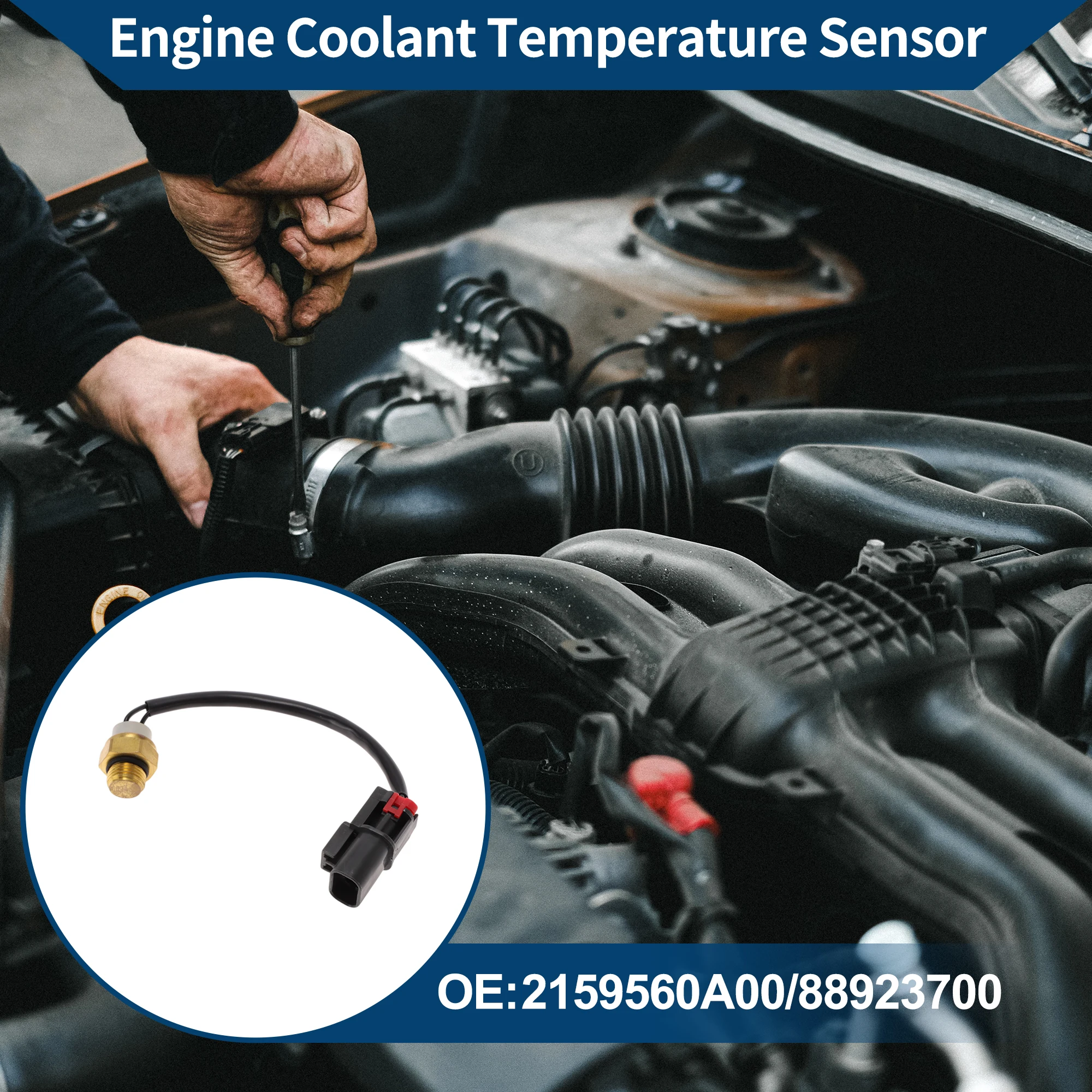 Motoforti Engine Coolant Temperature Sensor No.2159560A00 for Nissan Sunny 2011-2016