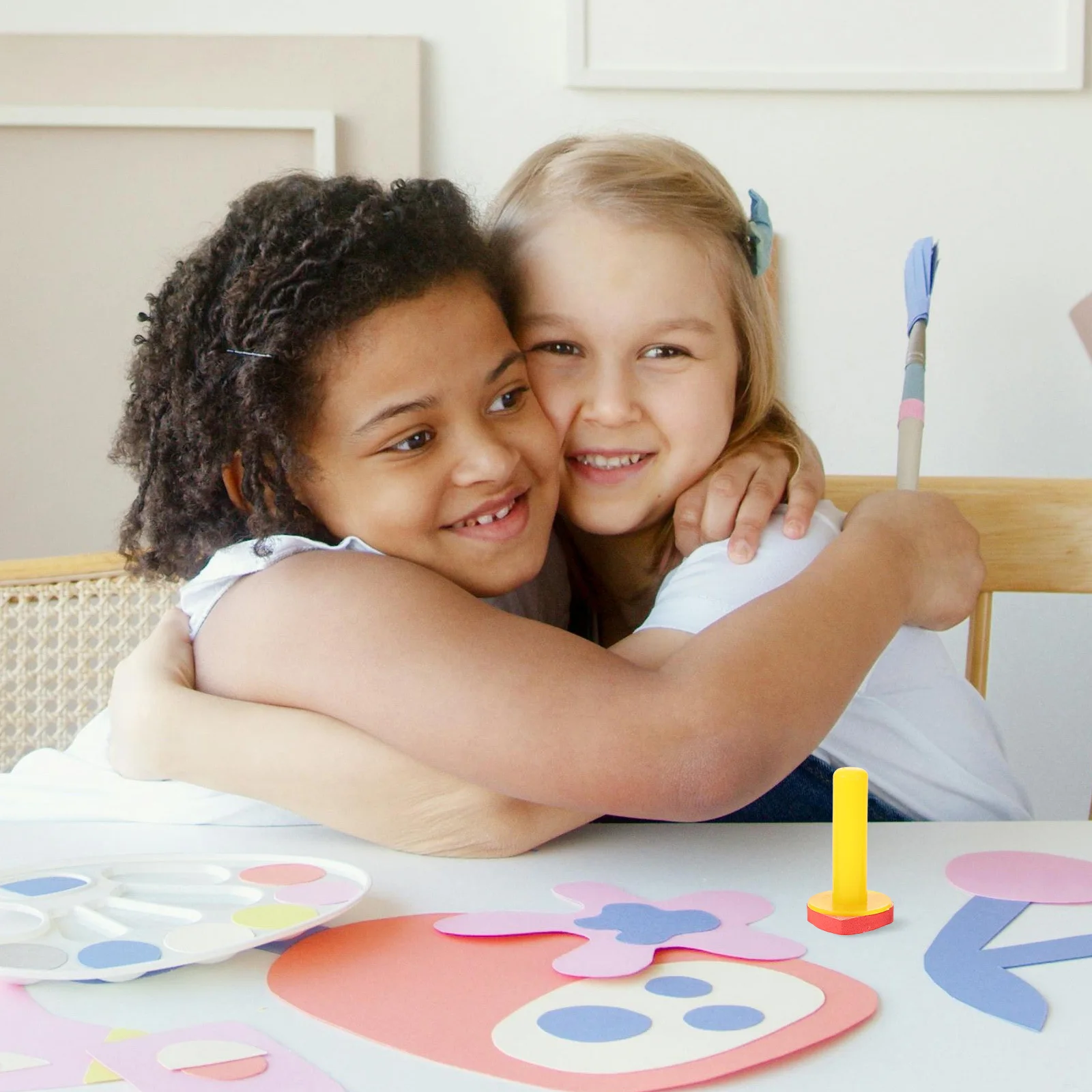 

5Pcs Sponge Paint Brushes for Kids Reusable Washable Durable Creative Painting DIY Craft Tools Art Kits Supplies