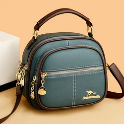 Fashion Tote Bags High Quality Soft Leather Shoulder Crossbody Bags for Women Multilayer Design Brand Female Purses and Handbags