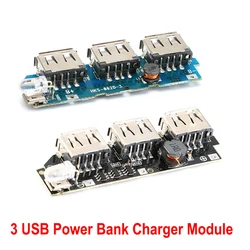 5V 2.1A 3 USB 18650 Lithium Battery Charging Module  3 USB Power Bank Charger Circuit Board Boost Module Powerbank 3V To 5V