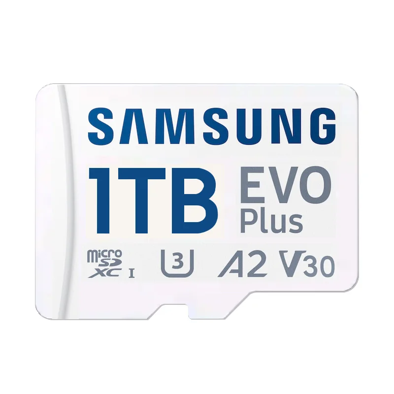 Samsung 1TB 512GB 256GB 128GB A2 V30 U3 Karta pamięci EVO Plus Micro SD 64GB A1 V10 U1 Prędkość odczytu 160MB/s Class10 Karta TF