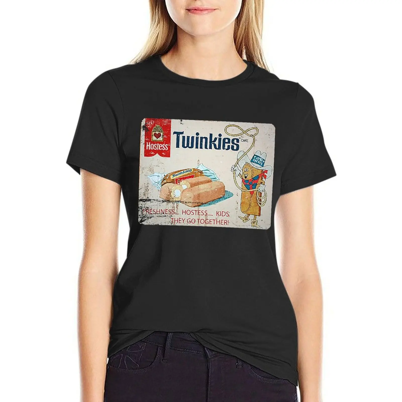 Twinkies T-Shirt plain funny anime Women tops