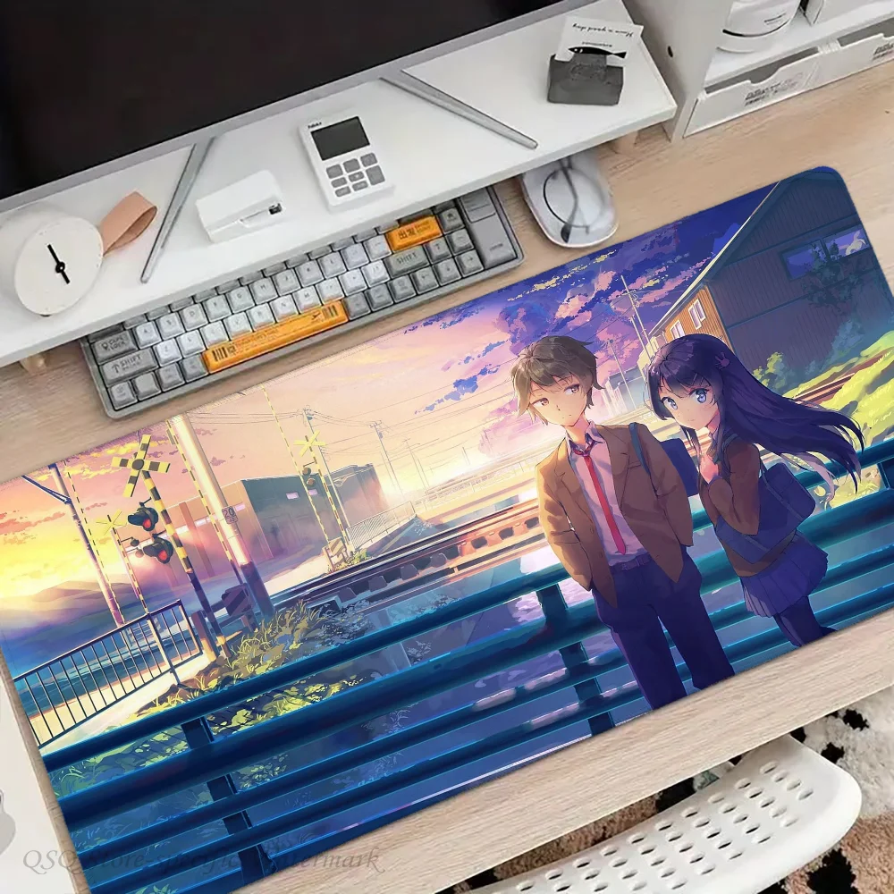 Anime Rascal Does Not Dream Of Bunny Girl Senpai Mousepad Mouse Mat Desk Mat With Pad Gaming Accessories Prime Gaming XXL Key