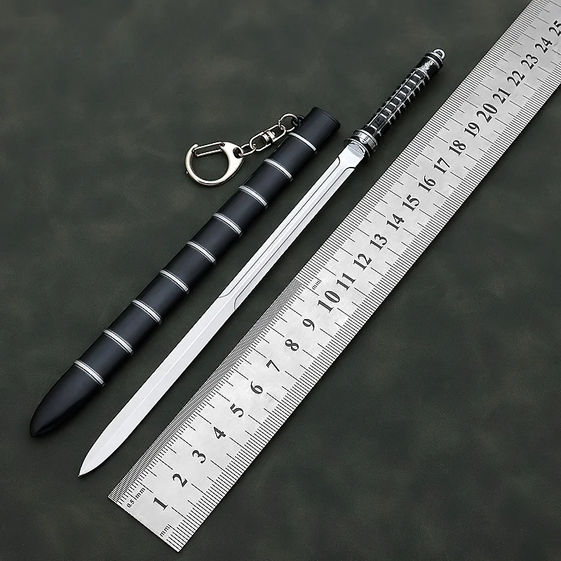 The Ghost King Sword Movies TV Weapon Weapon Blade Vampire Hunter 22cm Metal Katana Samurai Sword Showpiece Gifts Toys Kids