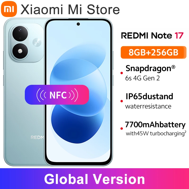 Смартфон Xiaomi Redmi Note 15 Global, AMOLED 6,77", 6000 мАч, 108 МП — фото товара