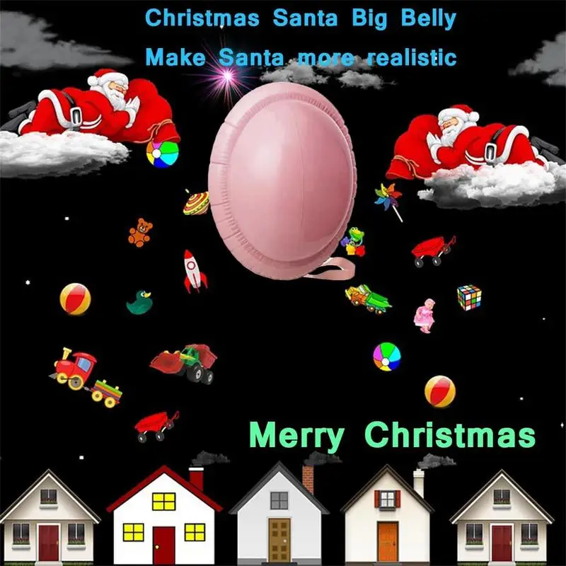 Inflatable Santa Belly Pregnant Funny Fake Belly Pregnant Costume Halloween Cosplay Dress Party For School Performance