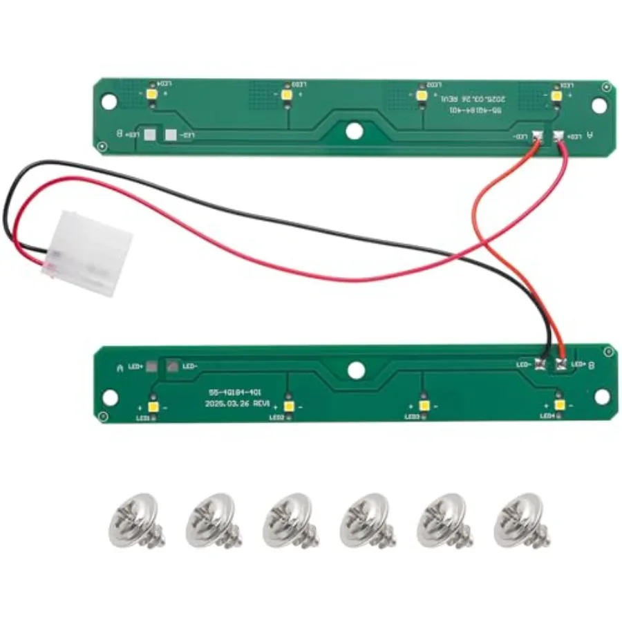 WRX735SDHZ WRX735SDBM WRF555SDFZ LED Light Replacement Kit for Whirlpool, Fits WRX735SDHV WRF555SDHV Full Series Models