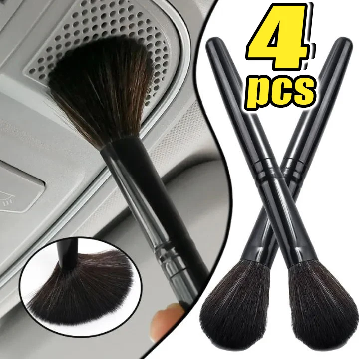 Car Detailing Brush Ultra-Soft Auto Interior Detail Brushes Car Dash Duster Brushes with Synthetic Bristles Car Cleaning Tools