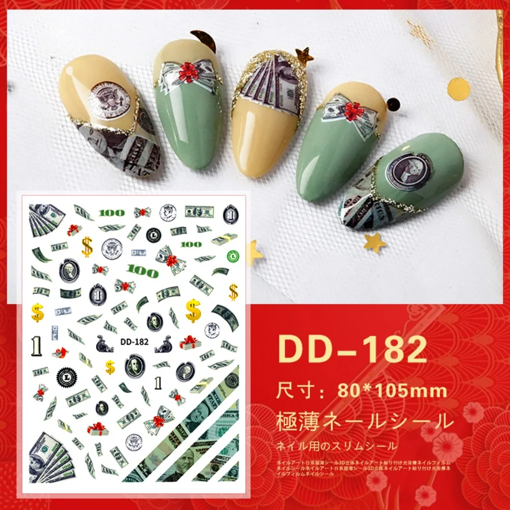 

10/50/100/200pcs Custom Wholesale Nail Stickers Women DIY Nail Art Decoration Stickers Self-adhesive Manicure Decorative Decals