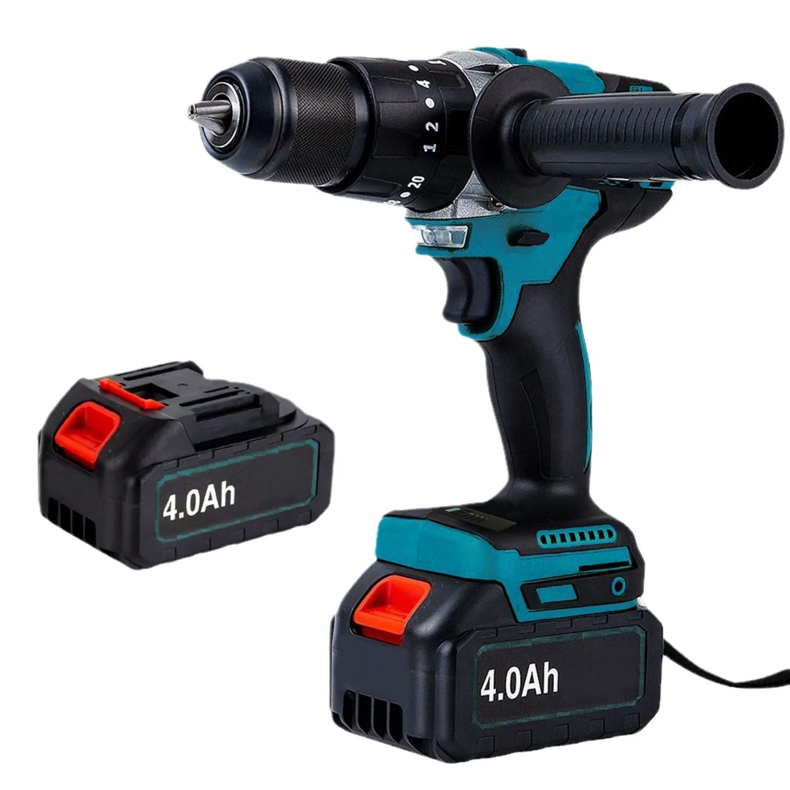 

2025 Three-function impact lithium battery drill, MT brand, 13mm chuck impact drill, electric screwdriver, dual-speed drill