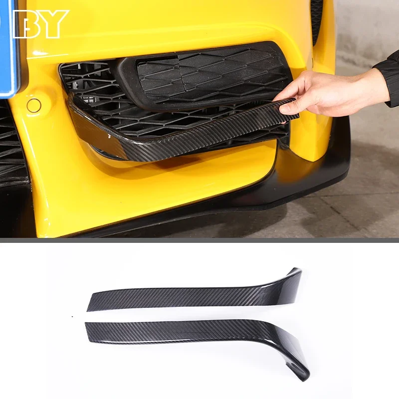 

Front Bumper Fog Light Lower Lamp Probe Cover Frame Fog Lamp Trim For Toyota GR Supra A90 2019-2022 Car Parts Accessories