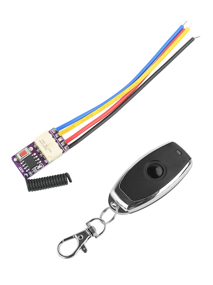 DC 3.7-12V 433MHZ Mini przekaźnik odbiornik nadajnik bezprzewodowy płytka drukowana niski pobór mocy Mini przekaźnik