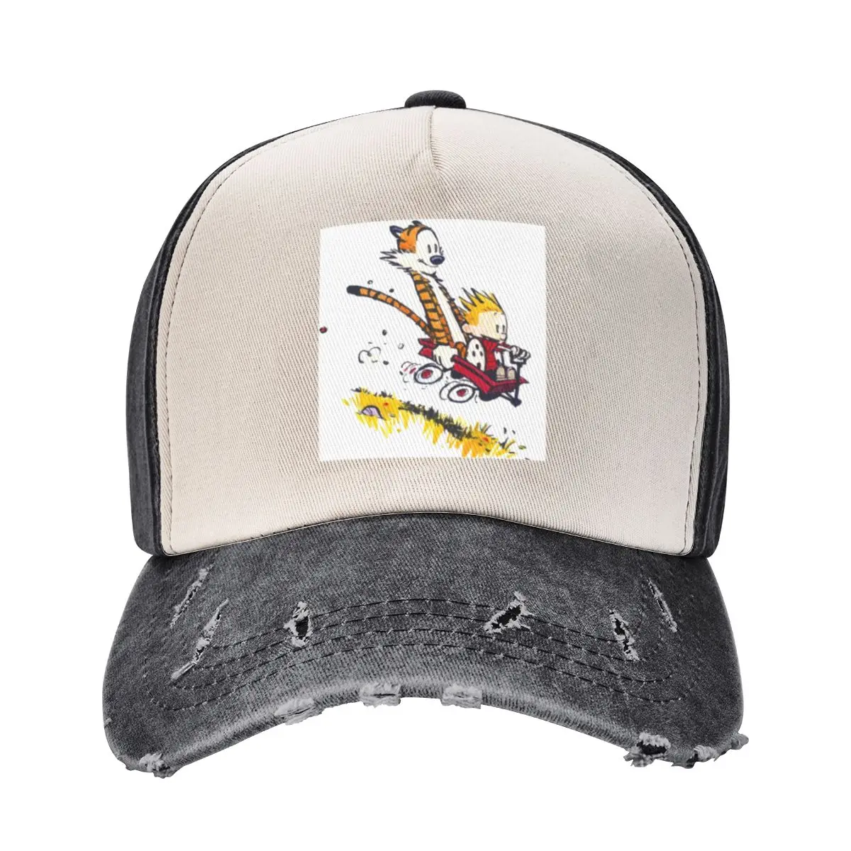 

Calvin and Little Red Wagon Baseball Cap men's big size hat Beach Bag New Hat For Girls Men's