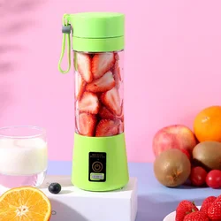 Portable Fruit Juice Blenders Summer Personal Electric Mini Bottle Home USB 6 Blades Juicer Cup Machine For Kitchen Dropshipping